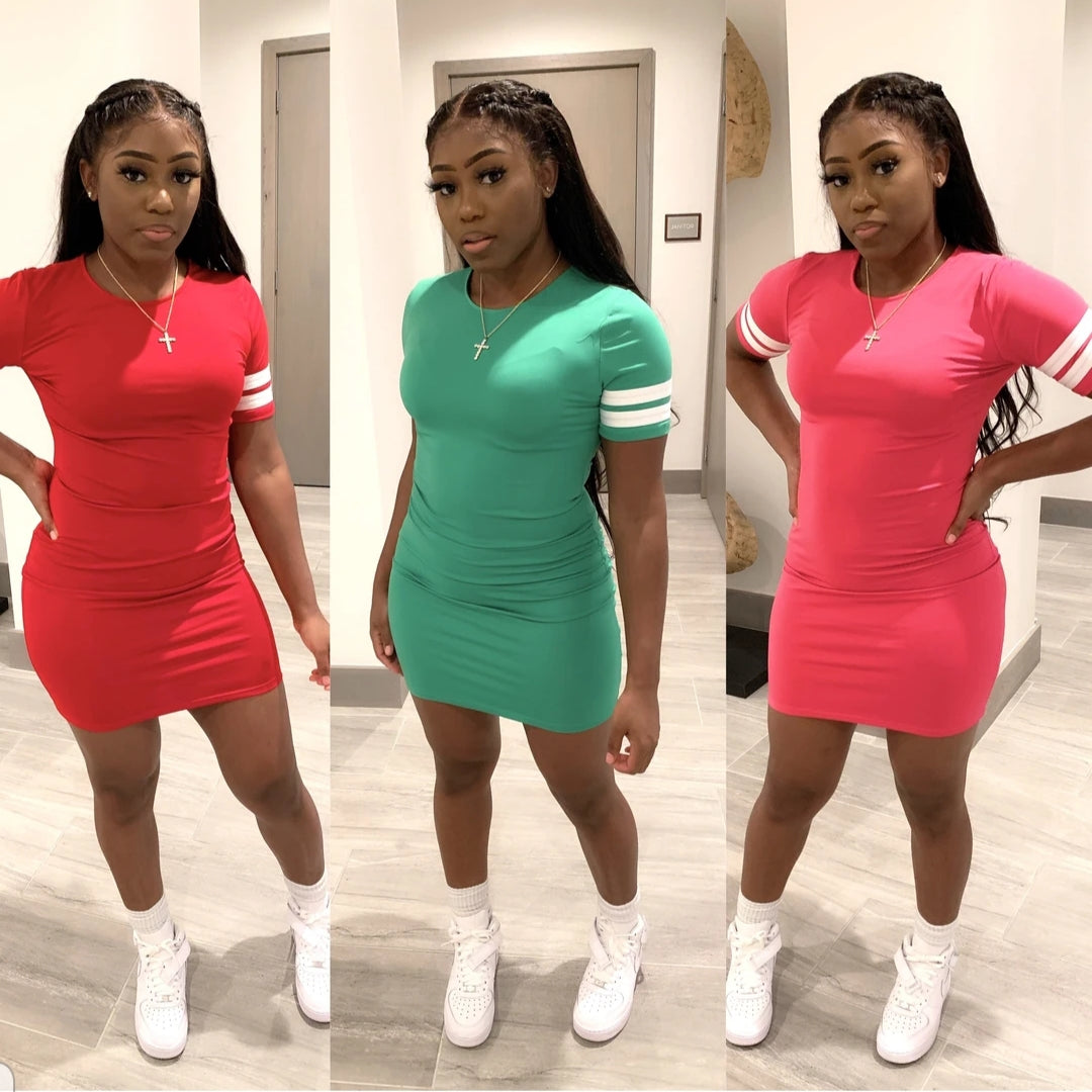 Trimmed Midi Dress(3 colors) - STUSH BEAUTIQUE