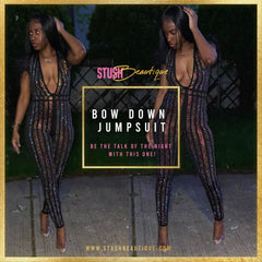 Bow Down Jumpsuit - STUSH BEAUTIQUE
