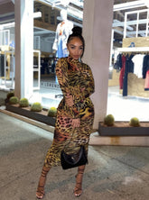 Zebra Maxi Dress - STUSH BEAUTIQUE