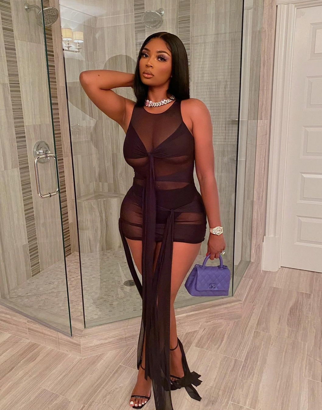 Black Wrapped Up Dress - STUSH BEAUTIQUE