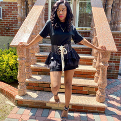 Snatched Corset Shirt Dress - STUSH BEAUTIQUE