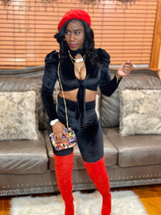 Velvet Pants Set - STUSH BEAUTIQUE