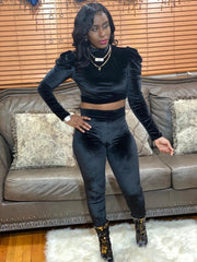 Velvet Pants Set - STUSH BEAUTIQUE