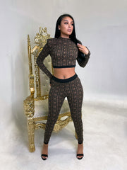 Abstract Pants Set (2 color options) - STUSH BEAUTIQUE