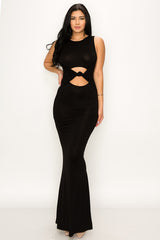 Middle Cut Maxi Dress - STUSH BEAUTIQUE