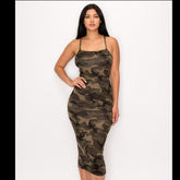 Camo Midi Dress - STUSH BEAUTIQUE
