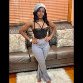 Heather Flow Pants - STUSH BEAUTIQUE