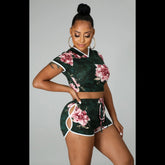 Green Goddess Shorts Set - STUSH BEAUTIQUE