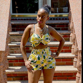 Lemon Drop Shorts Set - STUSH BEAUTIQUE