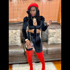 Velvet Pants Set - STUSH BEAUTIQUE