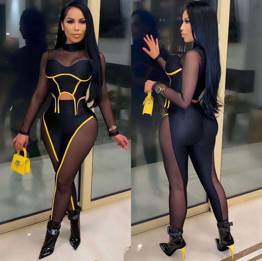 Sheer Queen Pants Set - STUSH BEAUTIQUE