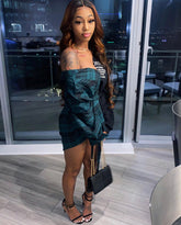 Writing on The Wall Dress - STUSH BEAUTIQUE