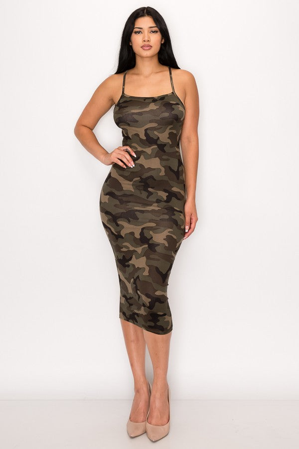 Camo Midi Dress – STUSH BEAUTIQUE