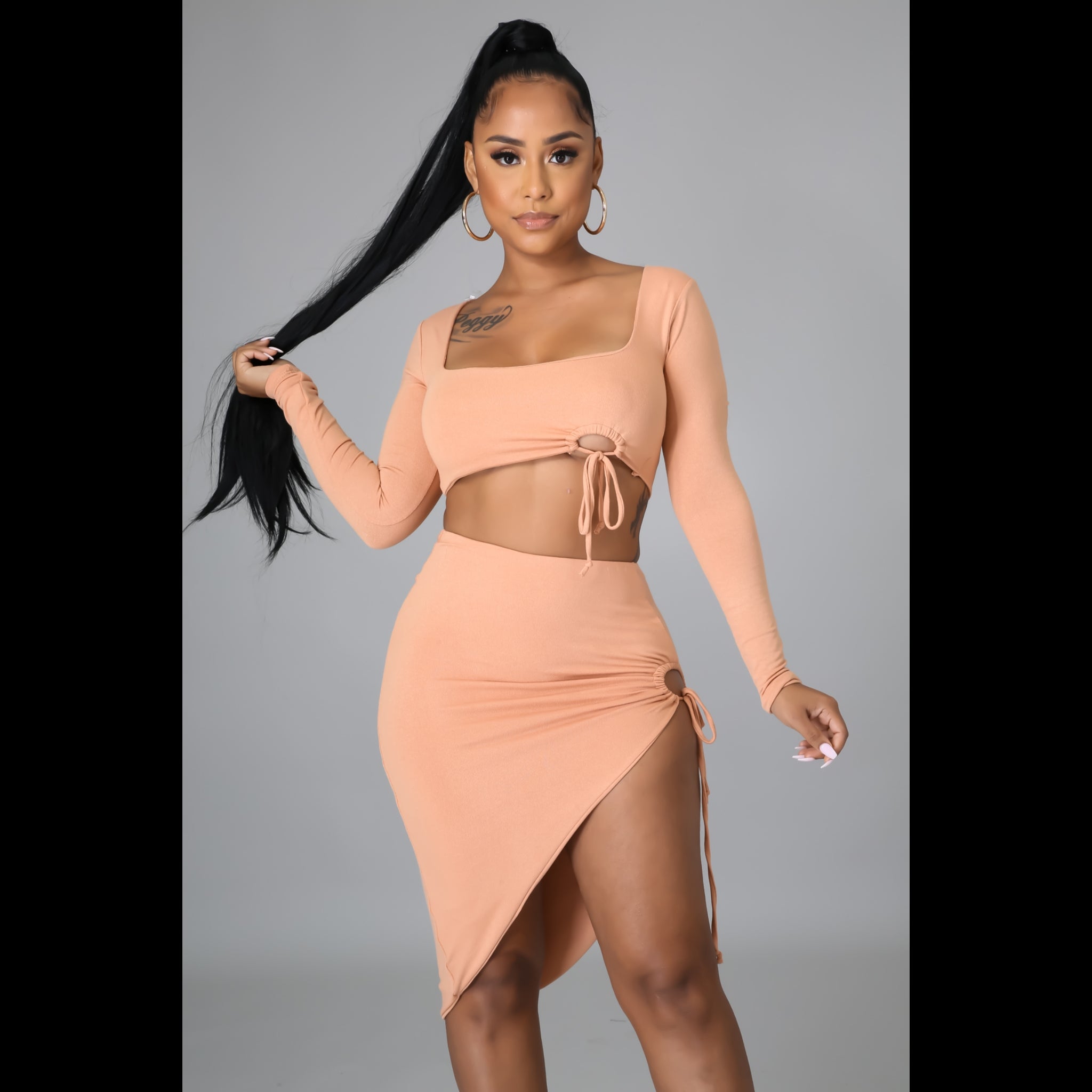 Moving On Skirt Set (Chedron) - STUSH BEAUTIQUE